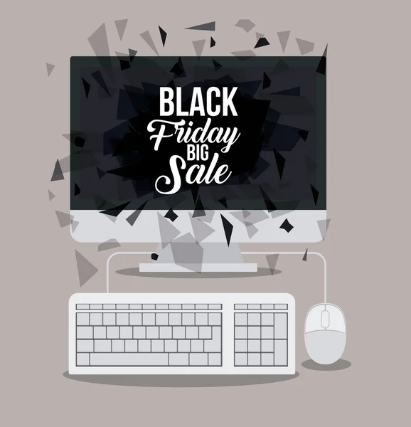 Black Friday sale design — Stock Vector