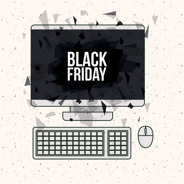 Black Friday vente design — Image vectorielle