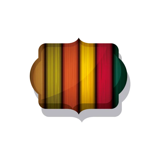 Madeira e listrado projeto quadro multicolorido —  Vetores de Stock