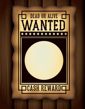 Retro ve vintage aranan poster tasarımı