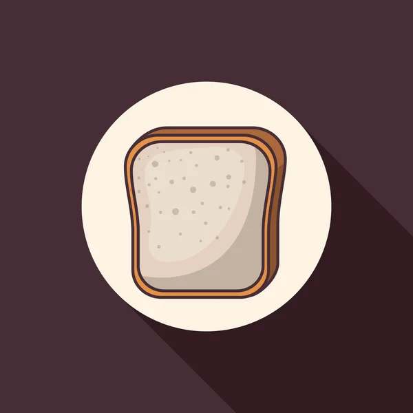 Pan de panadería diseño de alimentos — Vector de stock