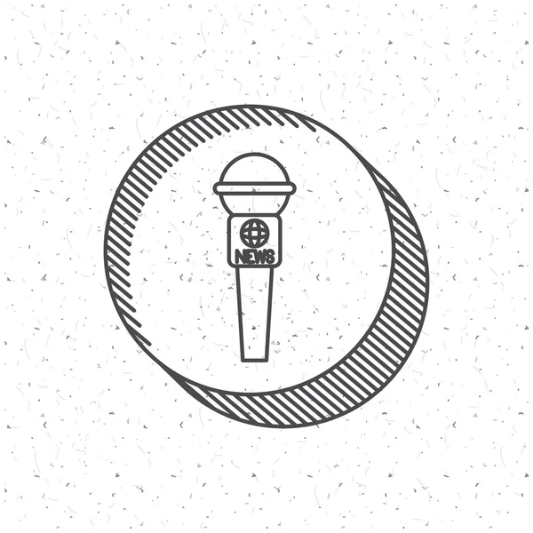 Микрофон и медиа дизайн — стоковый вектор