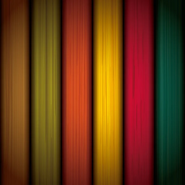 Mehrfarbige Holz Hintergrund Design — Stockvektor