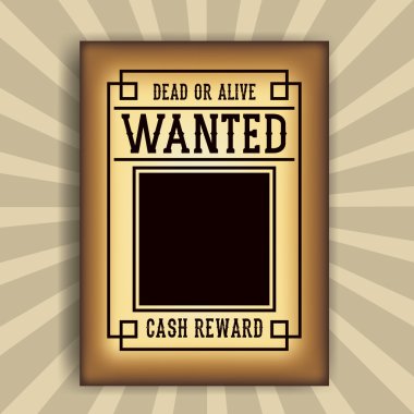 Retro ve vintage aranan poster tasarımı