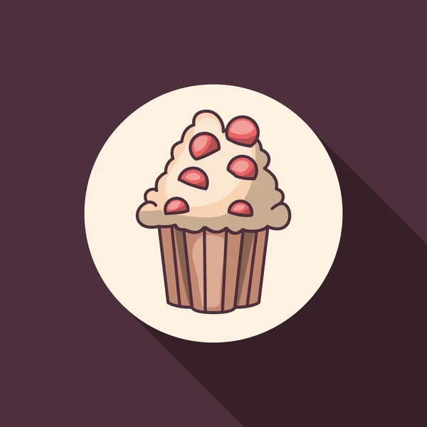 Cupcake bakery mat design — Stock vektor