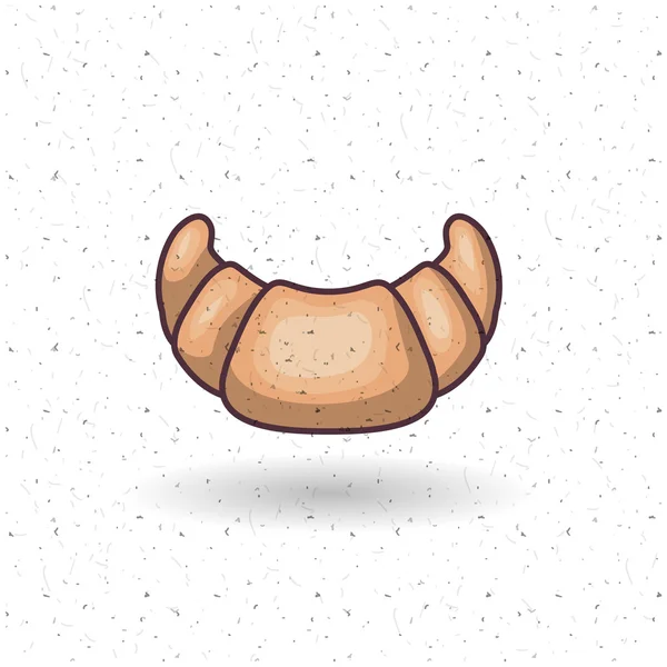 Croissant de panificație de design alimentar — Vector de stoc