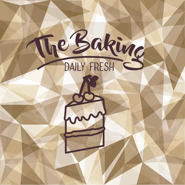 Κέικ αρτοποιείο τροφίμων σχεδιασμού — Διανυσματικό Αρχείο