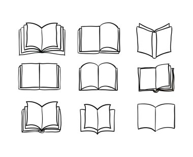 Açık kitap ve edebiyat tasarımı