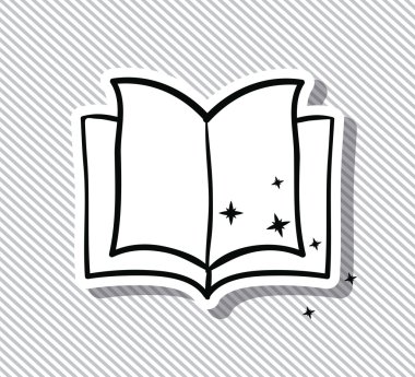 Açık kitap ve edebiyat tasarımı