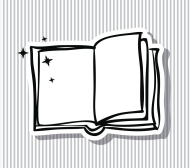 Açık kitap ve edebiyat tasarımı