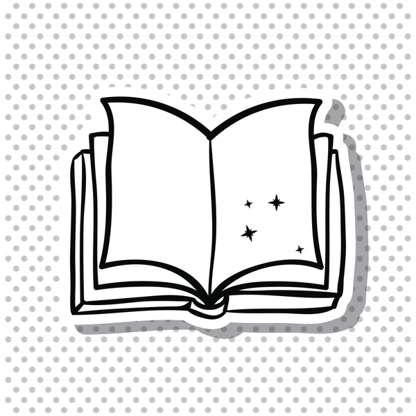 Open book and literature design — Stock Vector