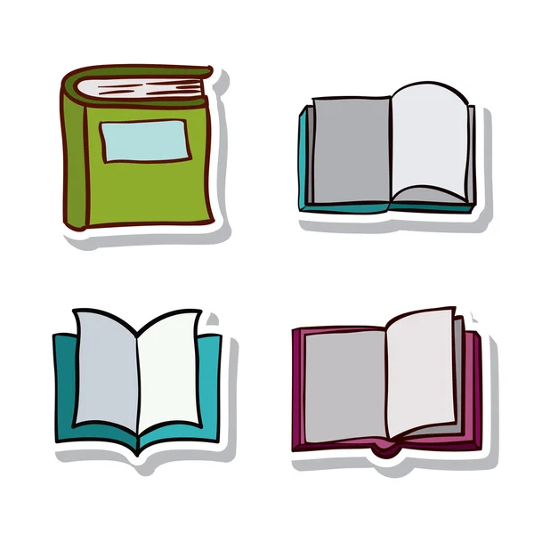 Diseño de libros y literatura abierto y cerrado — Vector de stock