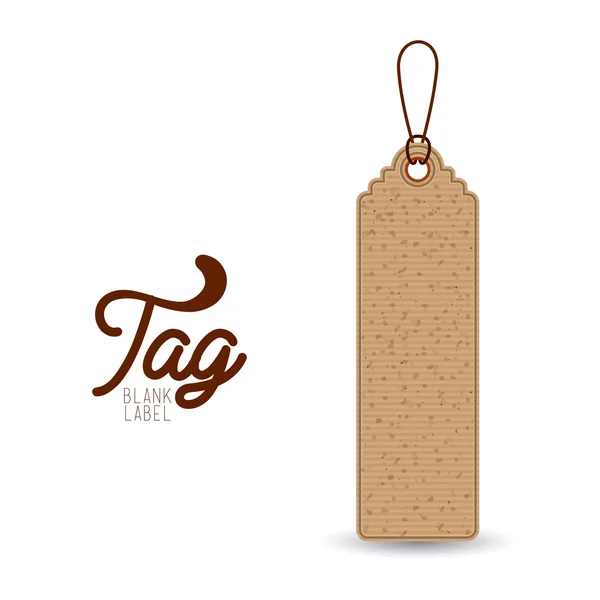 Isolated hanging tag design — Stock Vector