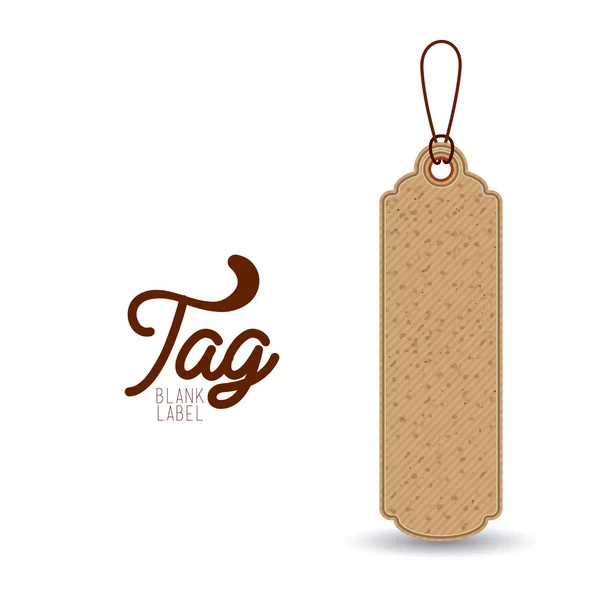 Isolated hanging tag design — Stock Vector