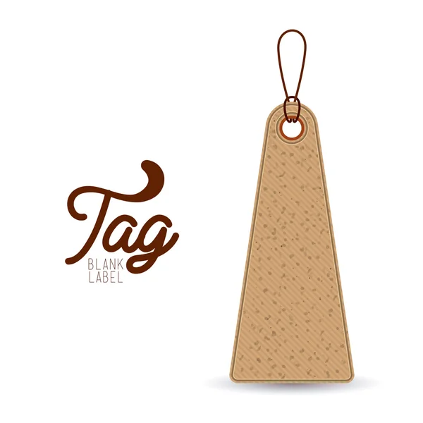 Isolated hanging tag design — Stock Vector