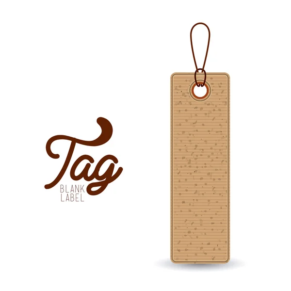 Isolated hanging tag design — Stock Vector