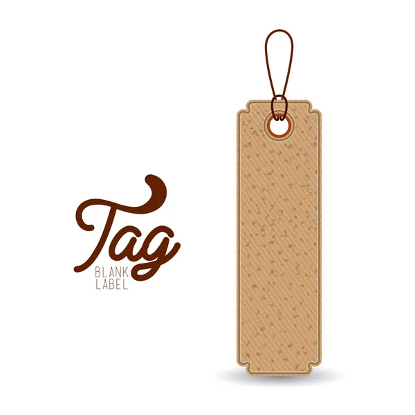 Isolated hanging tag design — Stock Vector