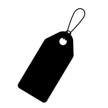 Etiket design asılı izole