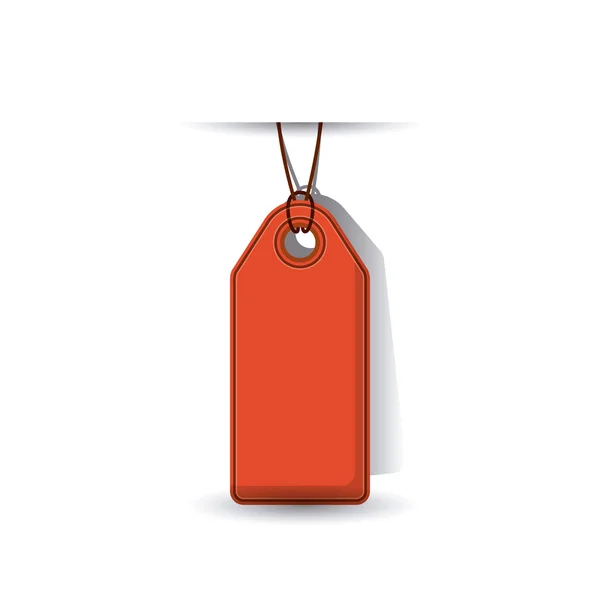 Isolated hanging tag design — Stock Vector