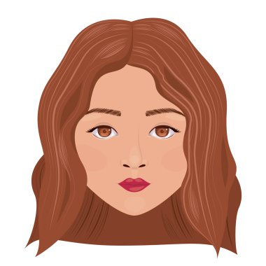 Kadın karikatür kişi tasarım