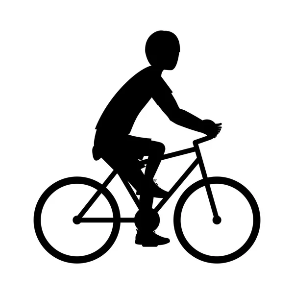 Σχεδιασμό ποδήλατο ιππασία κορίτσι — Διανυσματικό Αρχείο