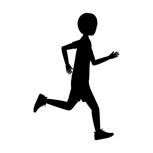 Chica corriendo diseño — Vector de stock