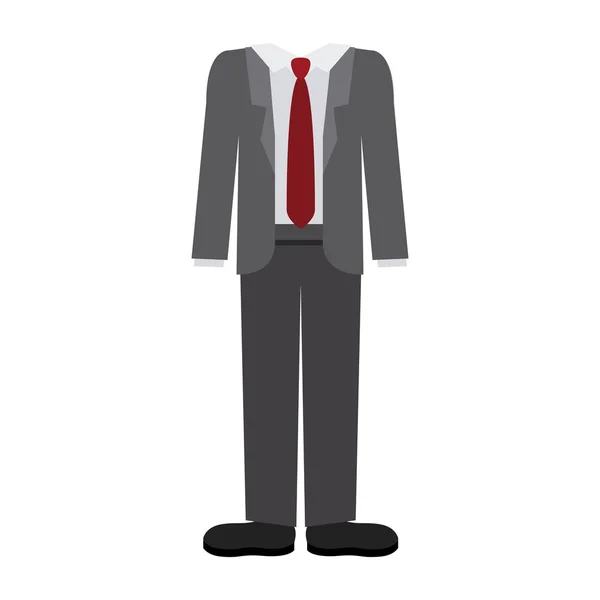 Diseño de tela de traje masculino aislado — Vector de stock