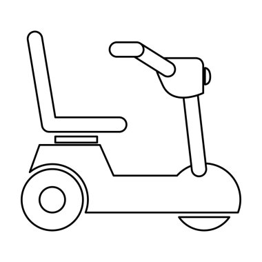 Engelli İnsanlar tasarım için izole tekerlekli sandalye