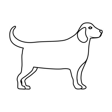 İzole ve siluet köpek Tasarla