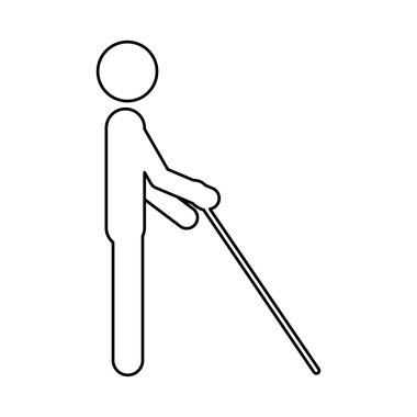 İzole kör insanlar Tasarla