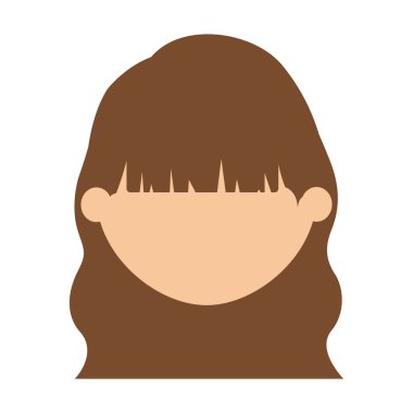 Kız çizgi film baş tasarım