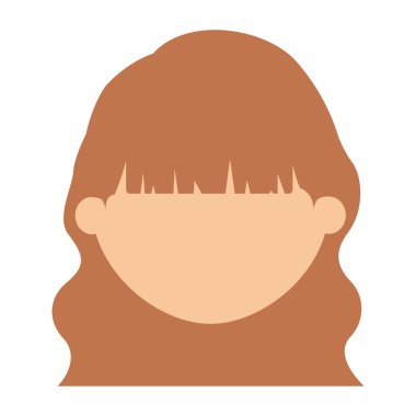 Kız çizgi film baş tasarım