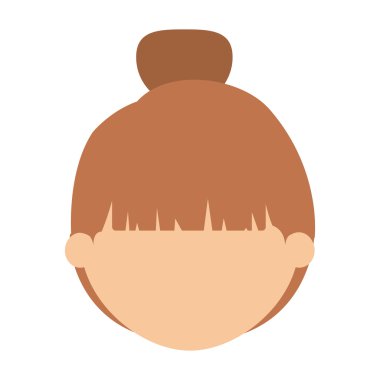 Kız çizgi film baş tasarım