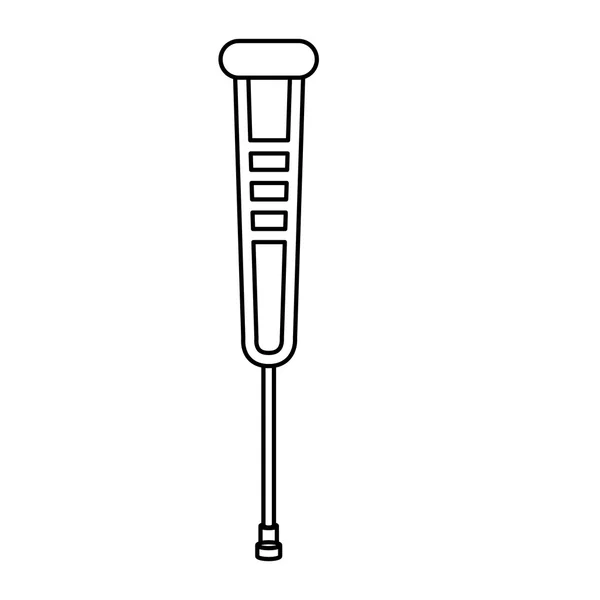 残疾的人士设计的的孤立的拐杖 — 图库矢量图片
