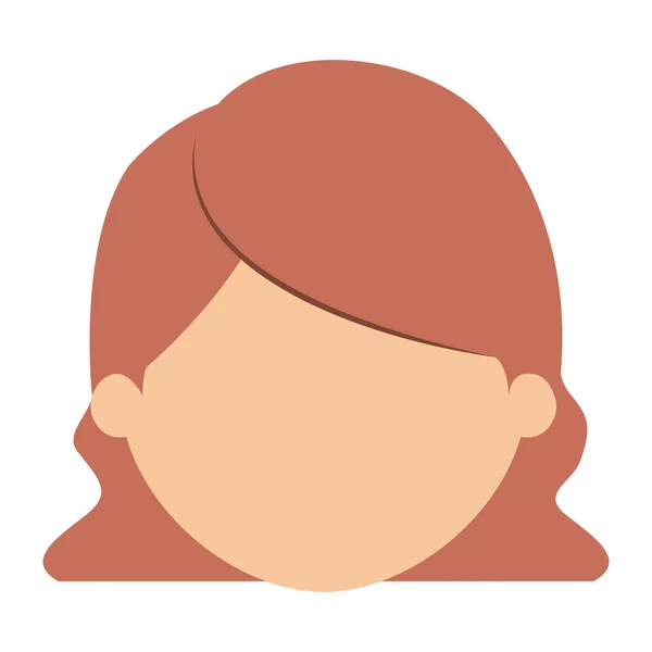 Дизайн головы девочки из мультфильма — стоковый вектор