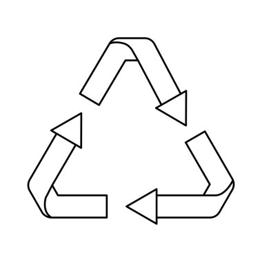 İzole geri dönüşüm etiket tasarımı