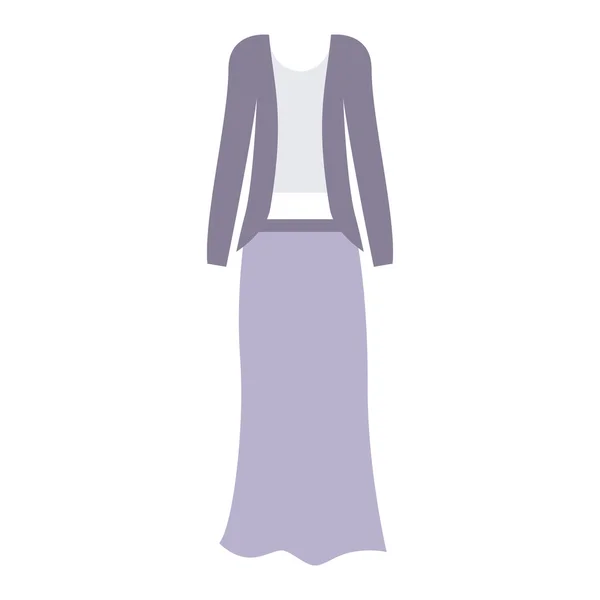 Ізольований жіночий офіційний дизайн тканини — стоковий вектор