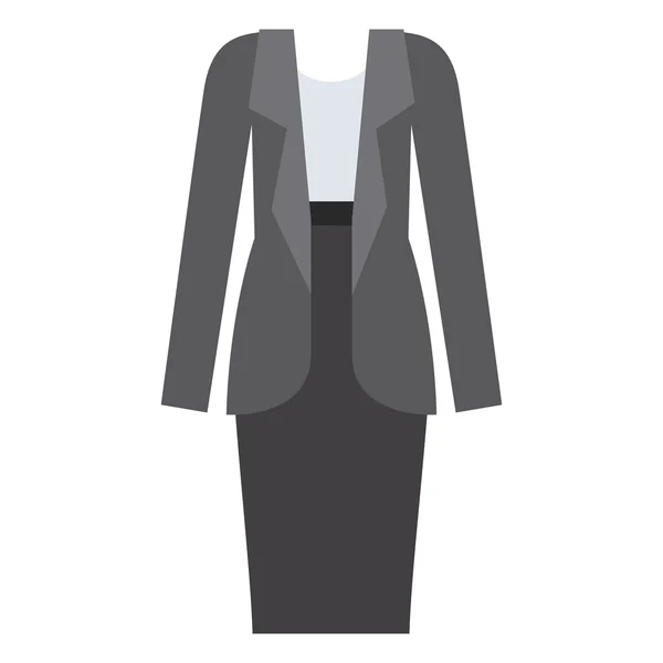 隔離された女性の正式な布デザイン — ストックベクタ
