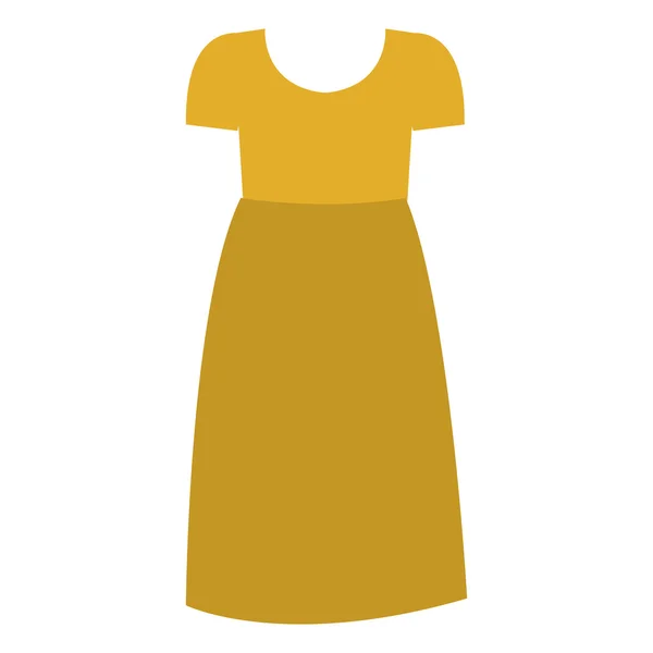 Ізольований дизайн жіночої сукні тканини — стоковий вектор