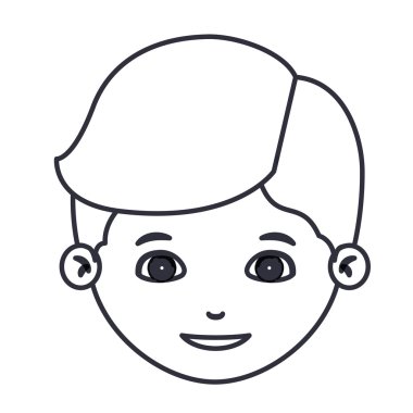 İzole çocuk karikatür tasarım