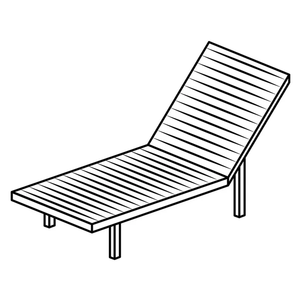 Diseño de silla soles aislados y silueta — Vector de stock