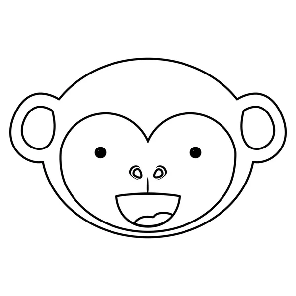 Isolated monkey cartoon design — Stock Vector