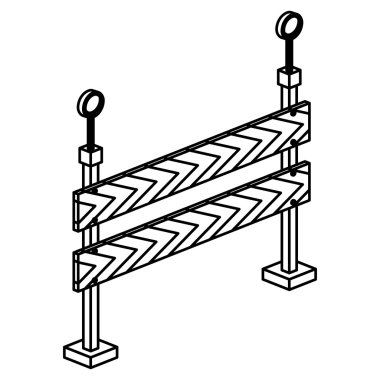 İzole ve siluet yol işaret Tasarla