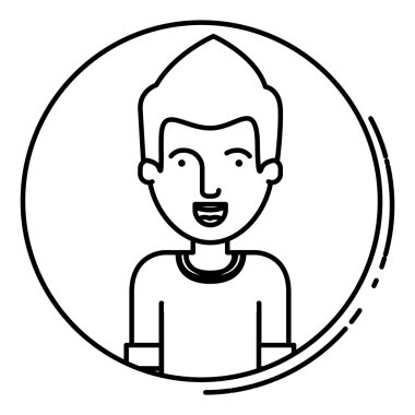 İzole kadın karikatür tasarım