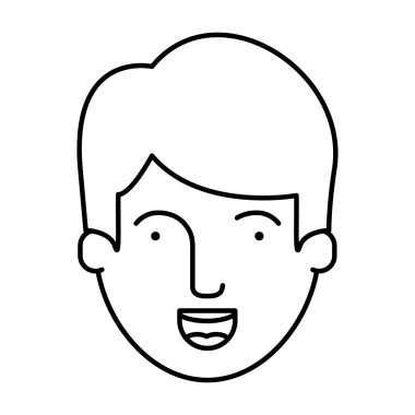 İzole edilmiş erkek çizgi film tasarımı