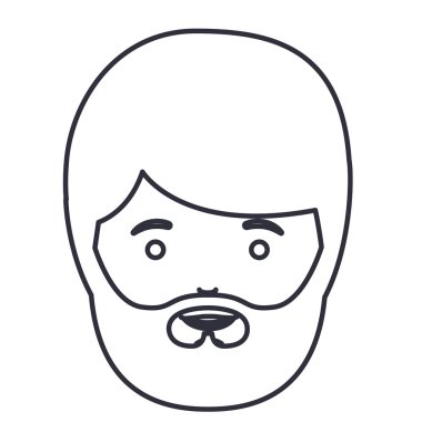 İzole edilmiş erkek çizgi film tasarımı