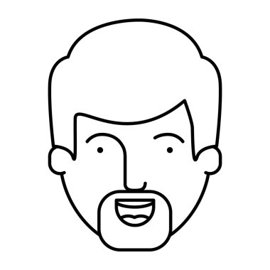 İzole edilmiş erkek çizgi film tasarımı