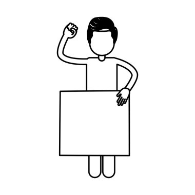 Yol işareti tasarımı olan adam