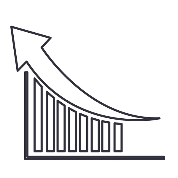 Isoliert und Silhouette Infografik-Design — Stockvektor