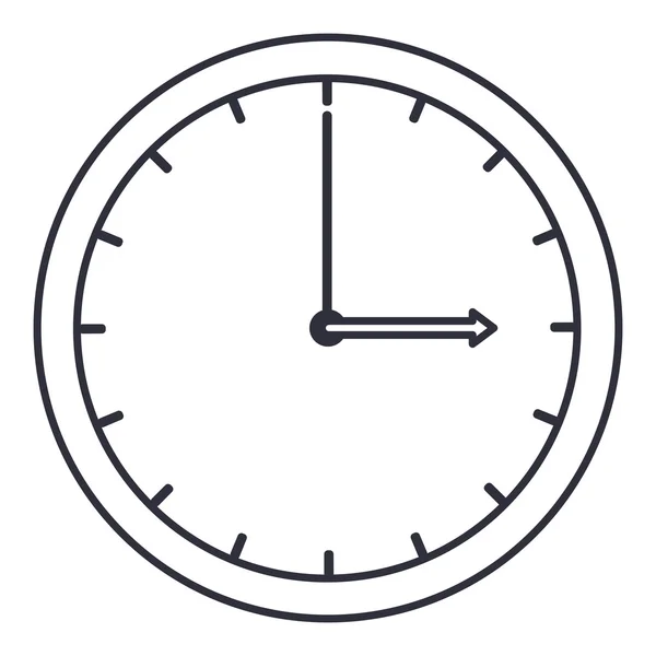 Design de relógio isolado e silhueta — Vetor de Stock